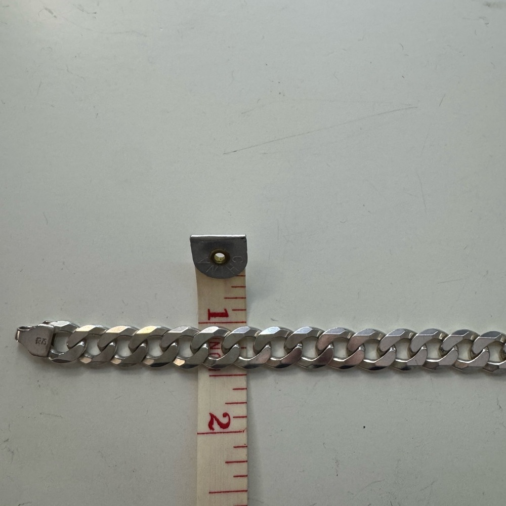 Men's Silver Chain Necklace - Picture 4 of 7